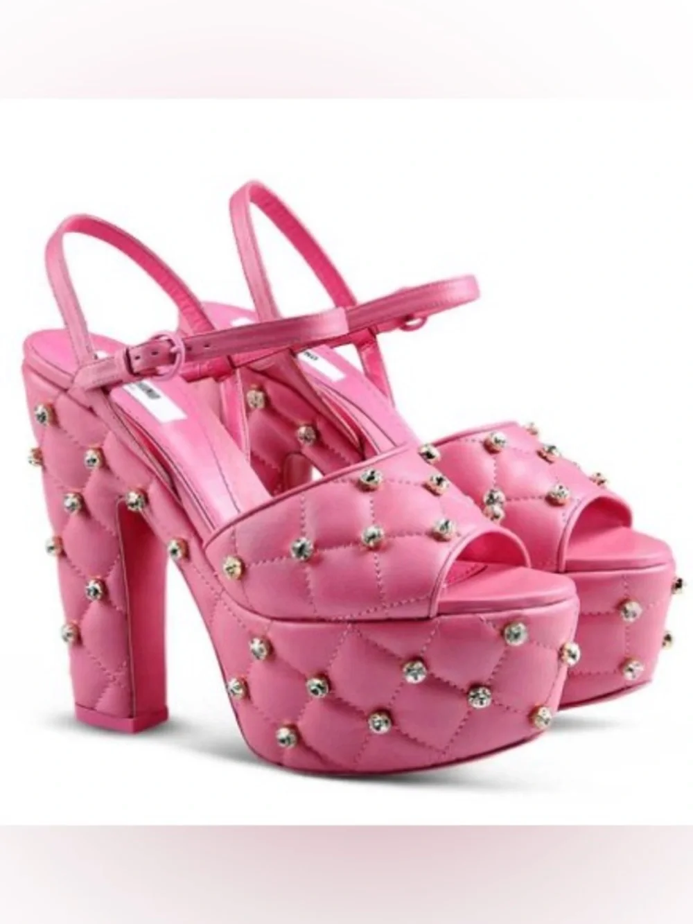 DollsKill Lanzi size 9 Pink Platform Heels by lemon drop by privileged